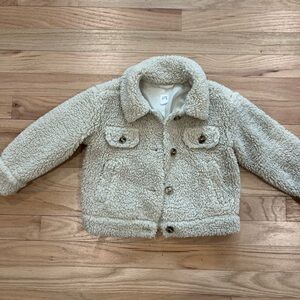 Baby Gap Cream Sherpa Jacket size 2T